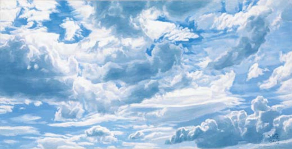 순수형태 - 생동 (生動)40 x 80cm Oil on Canvas. 2003