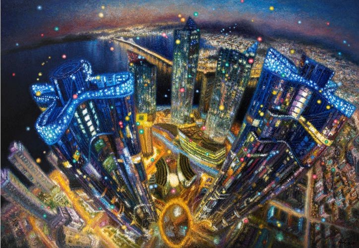 Ham Myung Su, City Scape  2015  Oil on canvas  112x162cm