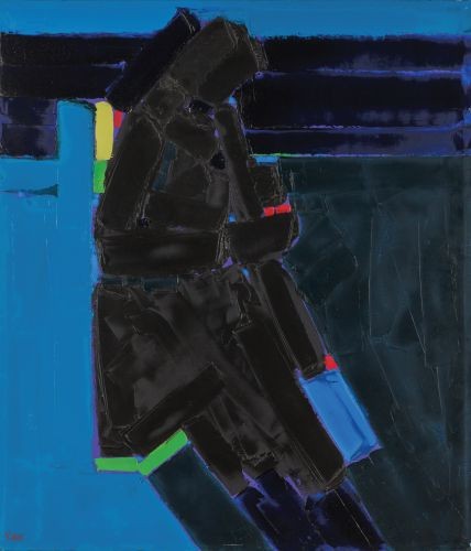 Clarinet Player 50×43 inches Oil on canvas 1996