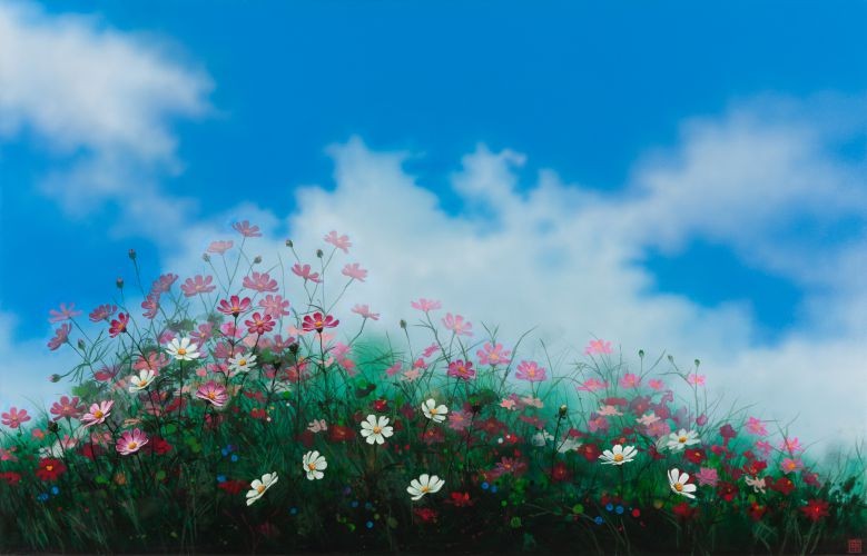 어느 이방인의 노래중에서 가을의 향기A, 2015,  Acrylic on canvas, 91.44×142.24 cm