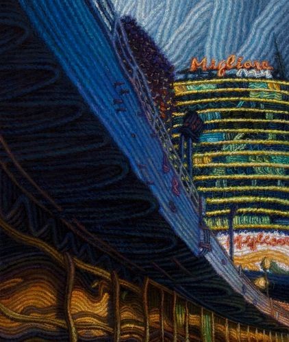 City Scape,  2010,  Oil on canvas,  72.5x60.3 cm