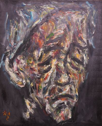 군밤장수,  2002,  Oil on canvas,  100.0x80.3㎝