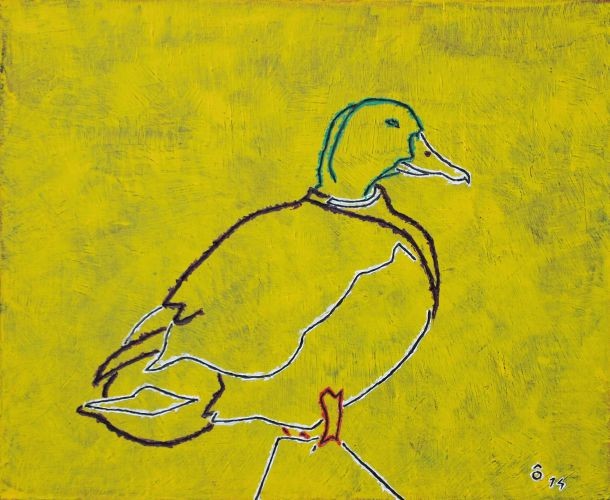 Wild duck,   2009,  Oil on canvas,  61x50㎝