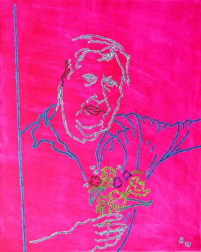 Man who picks me,  2015,  Oil on canvas,   65x81㎝
