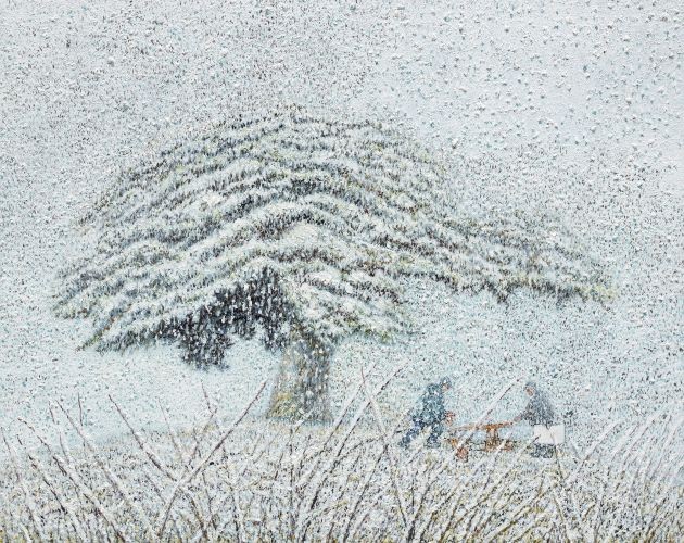 친구가 권유한 향나무 3,  2007, Oil on canvas,  41x52.8cm