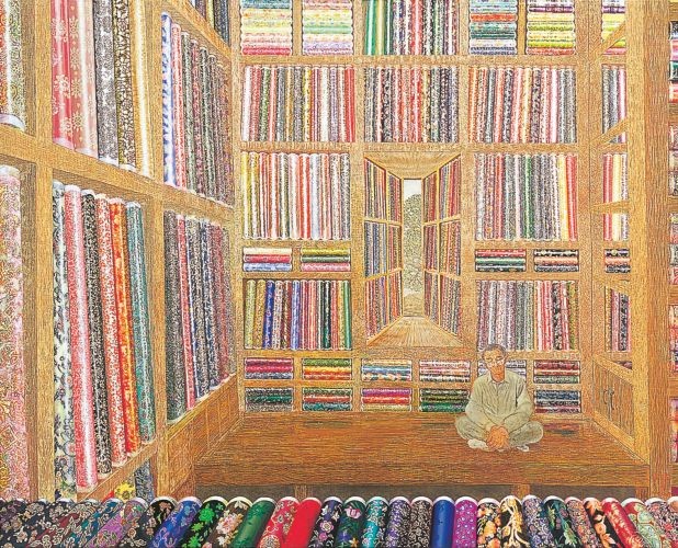 비단장사 왕서방,  2009,  Oil on canvas,  130x162cm